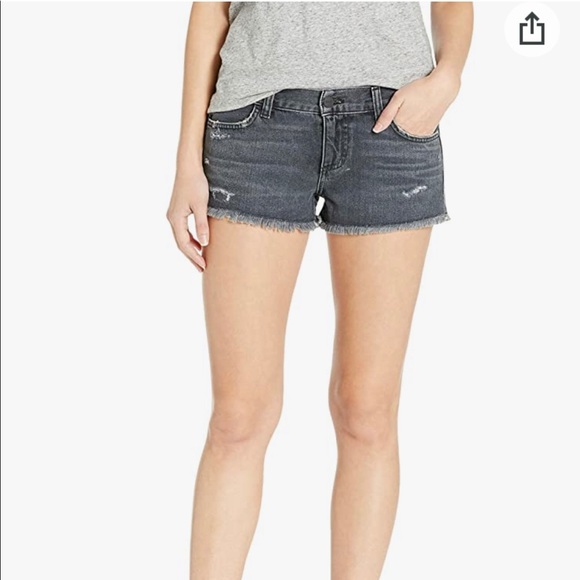 NWOT Black Siwy Camilla Denim Jean Cut Off Short Shorts